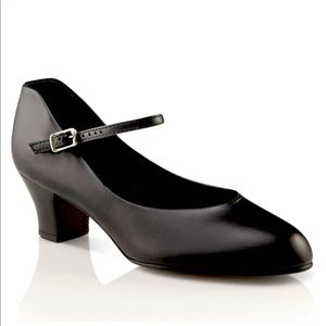 black capezio character shoes